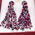 C&C California  Women's Beaded Tassel Earrings NWT Photo 6