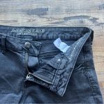 American Eagle  Outfitters Super Low Shortie Women’s Black Denim Shorts Size 12 Photo 4