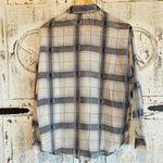 Plaid Women’s Shirt in Blue and White Photo 2