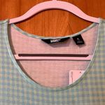 Lands' End Lands’ End Women's Sleeveless Tiered Maxi Dress Blue Green Check NWT Small 6-8 Photo 9