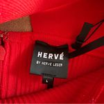 Herve Leger HERVE by Hervé Léger Stripe Bandage Mini Dress red cardinal size L Photo 8