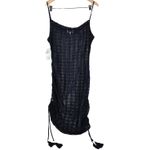 1. State  Beach Crochet Lace Convertible Tank Dress Swim Cover-Up Navy Blue L NWT Photo 1