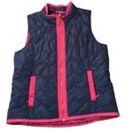 Vineyard Vines  Pink And Blue Quilted Vest Size Large Photo 1