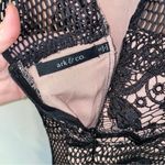 Ark & Co. Black & Nude Crochet Lace Sleeveless Short Mini Dress Classic Small Photo 4