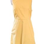 Everlane The Clean Cotton Twist-back Dress in Lemon Canary Yellow Size 12 Photo 0