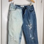 PacSun  Mom Jeans Womens 29 High Rise Straight Leg Two Toned Photo 4