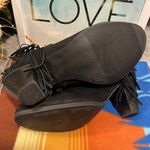 Madden Girl Black Leather Booties With Side Fringe Size 11 Photo 5