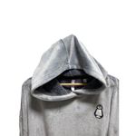 Joyspun Penguin Patch Teddy Hoodie Gray Size XL Photo 8