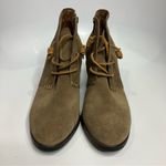 Sperry Dasher Gale tan suede ankle boots heels women’s size 11 neutral casual Photo 1