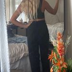 Black Rip Flare Jeans Size 25 Photo 1