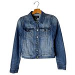 J.Crew  Jacket Women XXS Blue‎ Indigo Classic Denim Button Front Jean Outdoor Photo 1