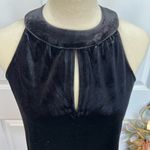 Catherine Malandrino  Black Velvet Keyhole Luxe Top Size S Sleeveless Photo 10
