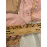 Storia Neapolitan Stripe Midi Dress Tiered Ruffle Hem Brown Pink Women's Medium Photo 7