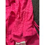 Lilly Pulitzer  Aisha‎ Romper Eyelet Lace Pink Isle Ditzy Diamond Poly Eyelet 10 Photo 6