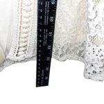 Modern Vintage Boutique White Crochet Lace Bell Sleeve Dress Large Boho Beach Photo 5