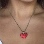 Etsy Red Heart Necklace Photo 0