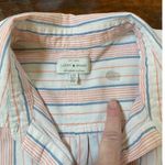 Lucky Brand  Women's Lightweight Button Up Pastel Stripe Shirt - L Photo 12