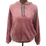 Anthropologie Sunday in Brooklyn Kelyn cozy hooded plush pullover dusty pink S Photo 0