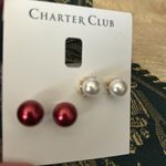 Charter Club  pearl earrings Photo 4