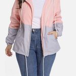 Amazon Gray And Pink Rain Jacket Photo 0