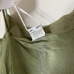 Selfie Leslie NEW! Well Versed Pleated Bust Front Split Dress Olive MED 27595d24 Photo 10