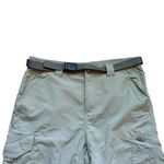 Columbia Sportswear Tan Beige Cargo Shorts Belt Lightweight Omni Shade Sun Prot Photo 1