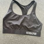 Victoria's Secret  Black Sports Bra Moisture-Wicking Racerback Photo 4