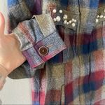 CAbi Collage Plaid Zip Up Jacket #3555 Photo 8