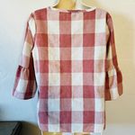 Final Touch clothing | Buffalo Plaid bell sleeve cotton blend tunic top  Photo 5