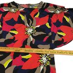 Trina Turk All Over Print Floral Tunic Dress Women's Size XS Bat Sleeve Aloha Photo 11