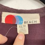 Free People  Beach Dusty Mauve Long Line Cardigan Sweater Duster XS Oversized Photo 1