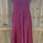 Just… Taylor Burgundy Red halter bridesmaids/ holiday maxi dress Size 4 Photo 0
