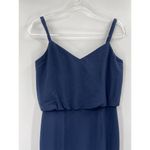 Dress the Population Gracelyn Midnight Blue Leg Slit Sleeveless Maxi Dress M Photo 2