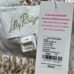 Lilly Pulitzer YARA SKIRT SET MERMAID TAIL METALLIC EYELET Sand Bar Cotton Sz 14 Photo 9