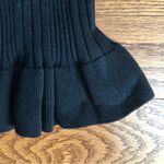 CAbi Peplum Ruffle Party Ribbed Sweater Cardigan Black Women’s Size L NWOT Photo 4