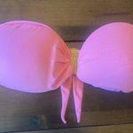 Dunnas Womens pink bandeau bikini strapless‎ top size medium Francesca Magnani Photo 0