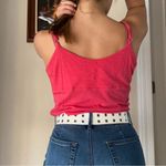 INC  pink tank top with frill detailing Photo 2