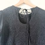 Petal and Pup  Naura Smocked Top Tiered Cotton Midi Dress in Black - Size 10 Photo 6