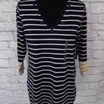United States Sweaters women M NWT Vneck Longsleeve pullover stripe sweater Photo 0