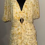 Mika & Gala Chic Yellow Floral Mini Dress Photo 3