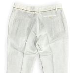 Moschino White Linen Blend Trouser, Size 12 Photo 6