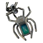 Betsey Johnson NEW  SPIDER CHAIN NECKLACE Chunky Black Chain 18" Goth Halloween Photo 4