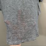 ZARA W/B Collection White Striped Ruffle Top Photo 4