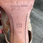 Donald J Pliner Katya Cutout Block Heel Shoes Size 7.5 Tan Neutral Beige Leather Photo 7