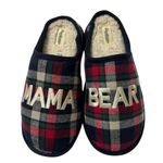 Dearfoams Mama Bear Holiday Plaid Slippers Photo 0