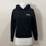 PINK - Victoria's Secret  Black Sherpa Hooded Sweatshirt Size XS Photo 1