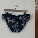 Athleta  Fiore Black‎ Floral Strappy Bikini Bottoms Large Photo 4
