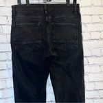 ASOS  Women’s High Waisted Black Denim Straight Leg Jeans‎ Distressed Size 33” Photo 3