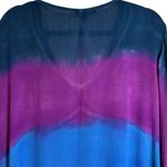 Greater Good‎ Purple Blue Colorful Beaded Tunic Bohi Hippie Festival L/XL Rayon Pink Size undefined Photo 7