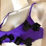 Lolli Bow Bikini‎ Top nwt Purple Size M Photo 2